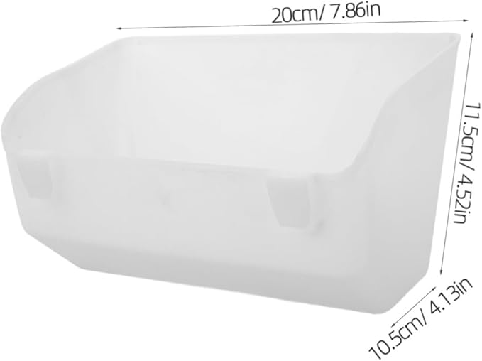 VICASKY 2pcs Hanging Chicken Feeders Poultry Troughs for Chickens and Pigeons Versatile Plastic Design for Farm Use Easy to Install Reduces Waste