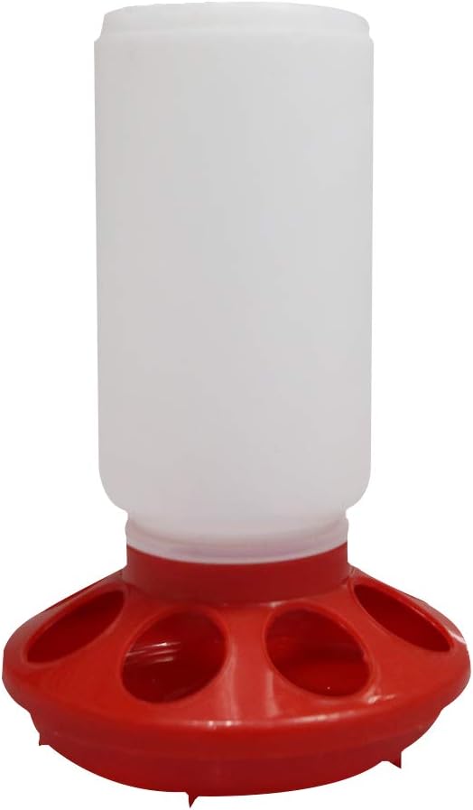 Chick Feeder and Waterer kit 1L Drinker & Feeder for Chickens Broilers,& Birds Quail Pigeon