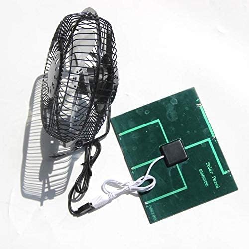 Solar Panel Powered Fan Mini Exhaust Fan for Greenhouse Motorhome House Chicken House Outdoor Ventilation Equipment Ventilator for Pets