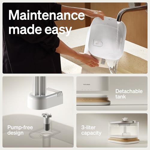 PETLIBRO Upgrade Cat Water Fountain, Cordless Cat Fountain Battery Operated - White, Acrylonitrile Butadiene Styrene (ABS) & Stainless Steel, 3 liters - Image 3