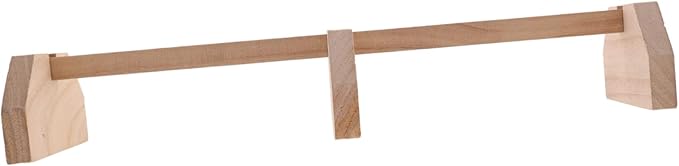 Wooden Chick Perch Stand for Brooder Chicken Roosting Bar Natural Finish Heavy-Duty Chicken Toy for Coop Suitable for Chicks and Birds