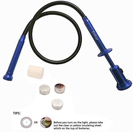 Claw Grabber reacher tool trash picker flexible pickup tool for Garbage Litter Pick Home Sink Drain and Metal small items and head with LED Lights、magnet，Length 24.4 inches,long reacher tool
