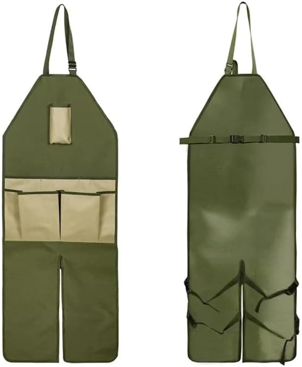 Gardening Apron with Pockets for Women & Men, With Adjustable Straps,Ideal for Gardening, Cooking, Painting