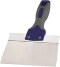 Warner 6" ProGrip Stainless Steel Drywall Taping Knife, Soft Grip Handle, 10916