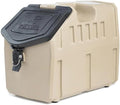 GUNNER 50 lbs Dog Food Storage Container - Waterproof & Airtight Pet Food Bin - Multi-Purpose Container for Dry Food, Corn, Chicken Feed, Treats, Bird Seed, & More - Tan