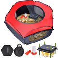 Tetuga Brooder Box for Chick Starter Kit with 10x 12” Brooder Heating Plate - Chicken Brooder Tent Bundles, Chicken Brooder Tent Bundles,Red, Acrylic by Tetuga
