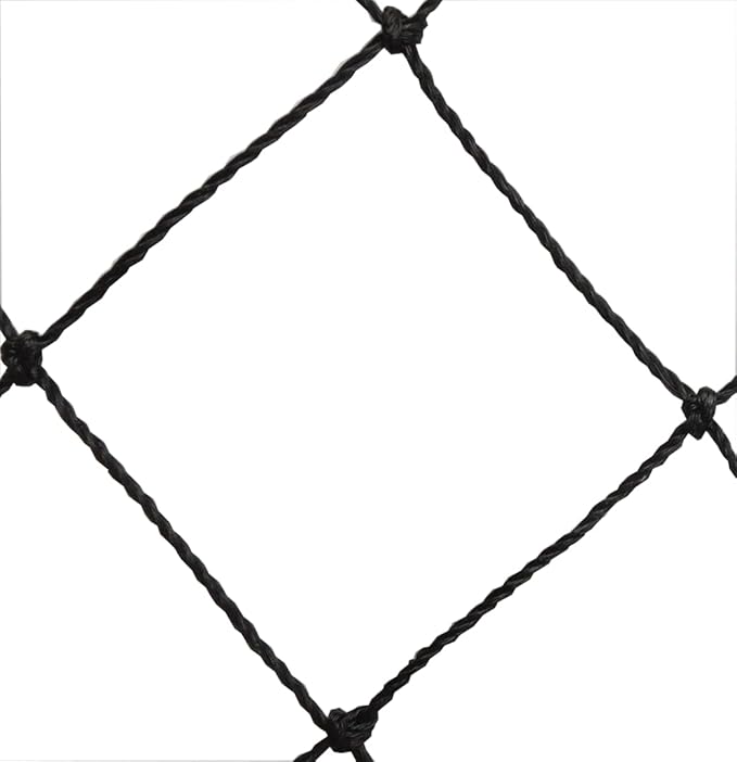 Poultry Netting 1" or 2" Mesh Heavy Knotted Nets Aviary Gamefowl Quail Chicken Bird Block Net Long Lasting Break/Burst 85/245 lb Polyethylene 8-10 Year Lifespan (25' X 100', 1)