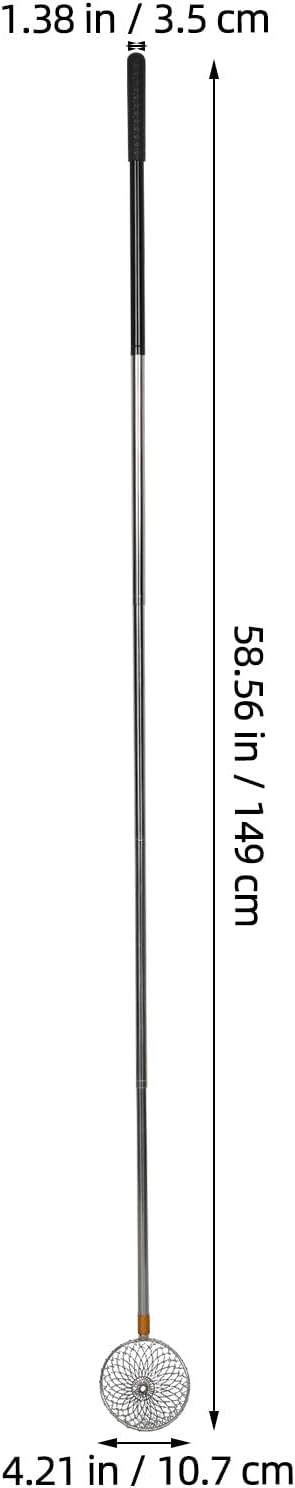 Egg Grabber for Chicken Coop: Extendable Peanut Picker - Stainless Steel Long Handle Picking Tool Reacher Separator for Quail Poultry Nest Farm Potato Pecans