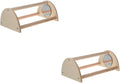 VANZACK 2pcs Wooden Chick Perch Roosting Bar for Chickens Chick Training Stand for Coop and Brooder Comfortable Resting and Playing for Poultry