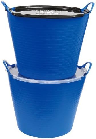 Red Gorilla Small Flexible Plastic Tub, Toy Storage, Laundry, Gardening & More, 14 Liter/3.7 Gallons, Green
