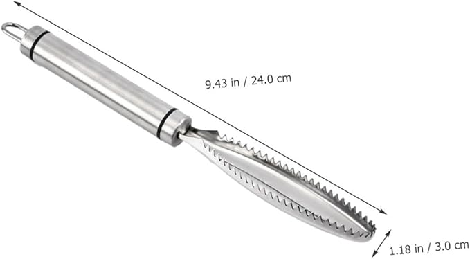 Poultry Lung Remover Set 2-Pack 9.44In Stainless Steel Practical Lung Scraper for Chicken Turkey Processing Ergonomic Handheld Tool for Home and Farm Use