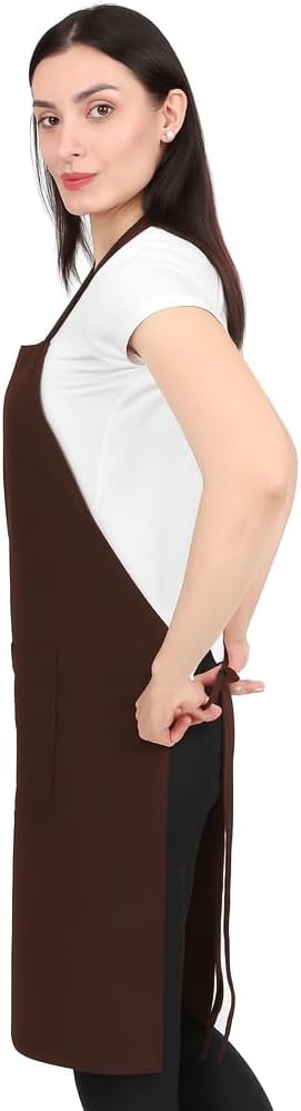 Kitchen Apron Cotton Waterdrop Resistant with adjustable Aprons for Women with Pockets 9 Color option Cooking