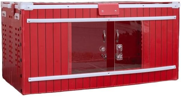 RentACoop Big Red Barn Chick Brooder | Durable, Lightweight, Easy-Clean, Multipurpose | with Absorbent Hatchling Liners, Jute Liners, LED Light, Security Latch