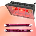 250W Chicken Coop Heat Lamp with Guard & Adjustable Temp - 1 Pack, 1 Pack-Grey, Aluminum by Homnebila