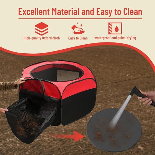 Chicken Brooder Box for Chick Starter Kit, 2026 Upgrade Double Door Chicks Brooder - red 2, Nylon, 500 Pack - Image 4