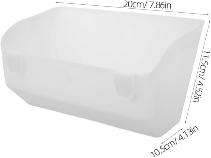 VICASKY 2pcs Hanging Chicken Feeder Plastic Poultry Food Basin for Farm Use for Chickens Pigeons More Capacity