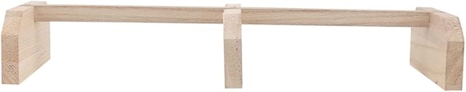 Balacoo Wooden Chicken Perch Roosting Bar Natural Bird Stand for Hens and Medium to Large Birds Safe Parrot Pet Coop Accessory for Secure Off Ground Resting