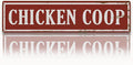 Rustic Farmhouse Style Chicken Coop Sign, Metal Outdoor Chicken House Signs, Retro Metal Tin Sign, Wall Decor Art, Farmhouse Decor, Backyard Hen House Gift 15.8x4 Inch