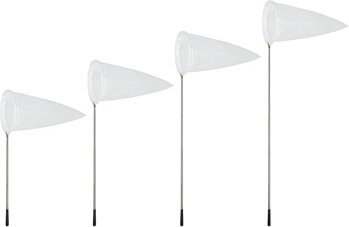 RESTCLOUD Insect and Butterfly Net with 14" Ring, 32" Net Depth, Handle Extends to 59 Inches