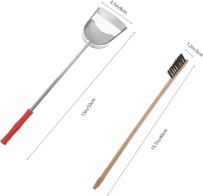2pcs Bird Cage Cleaning Tools Set Brush and Shovel for Parrots Essential Accessory for Maintaining Clean Habitat