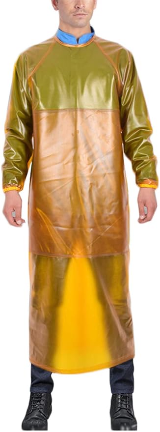 SUJAN Apron with Sleeves Splash Suit Waterproof Smock Chemical Resistant Safety Aprons Coverall