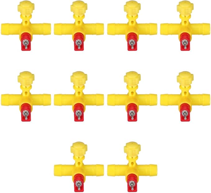 Chicken Waterer Nipples, Poultry Waterer Chicken Water Nipples Water Drinking Dispenser 10pcs Automatic Chicken Waterer System for Poultry Hen Duck