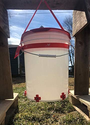 RentACoop Hanging Strap for Chicken Waterers and Feeders - Fits Every Size of Round or Square Bucket