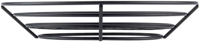 G.E.T. 4-38814 Black Oval Metal Wire Basket Iron Powder Coated Wire Baskets Collection