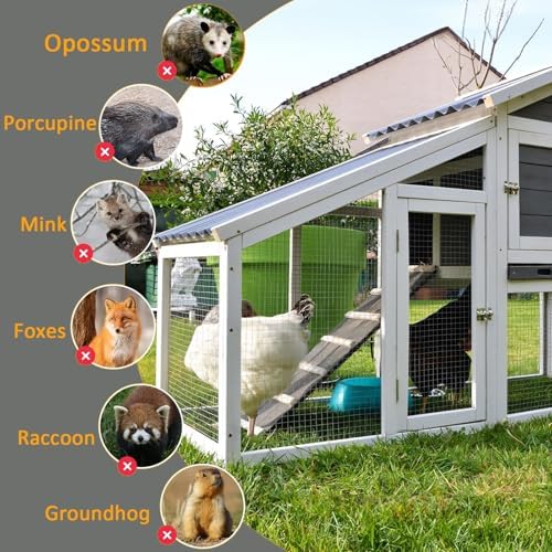 Stainless Steel Welded Wire Mesh, 1/2" Chicken Coop Hardware Cloth, Heavy Duty Poultry Fencing Netting Roll (1mx8m/39 x26.2ft) - Durable Chicken Wire for Coop and Garden Use