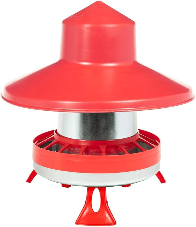 Premier 1 Galvanized Cone Feeder for Chickens & Poultry - 22 lb Capacity (Feeder Kit)