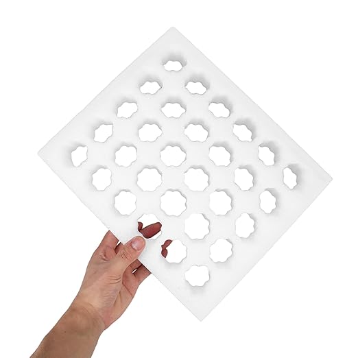 Egg Protection Tray Foam Egg Carrier for Safe Transport Reusable Storage Container for Supermarkets and Homes Holds White Trays Pads