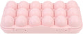 UPKOCH Plastic Egg Container for Refrigerator 18 Count Egg Holder with Airtight Lid Stackable Organizer for Kitchen Fridge Storage and Protection