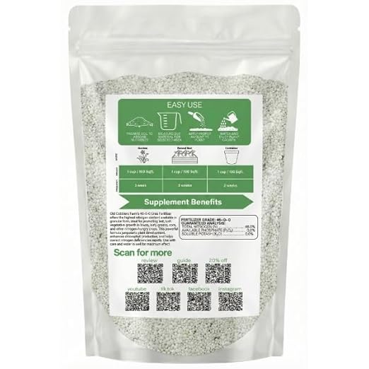 Old Cobblers Farm™ Wicked Growth High-Efficiency 46-0-0 Fertilizer - Urea - Fast-Acting Nitrogen Source for Lush Growth in Gardens & Farms -Soluble (5 lbs | 10 lbs | 15 lbs | 20 lbs) (5 lbs)