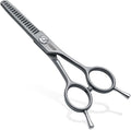 4.5" Thinning Shears for Dogs Grooming Face with Safety Round Tip for Small Dogs Face Paw Ears Trimmer Professional Small Cat Grooming Scissors (4.5" Blender, Gray)