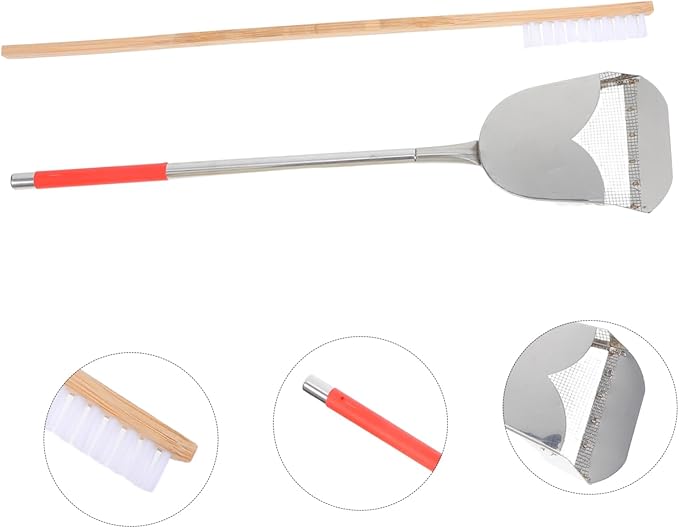 2pcs Bird Cage Cleaning Brush Set Droppings Shovel Essential Cleaning Tools for Bird and Small Animal Cages Sturdy and Effective PET Accessories