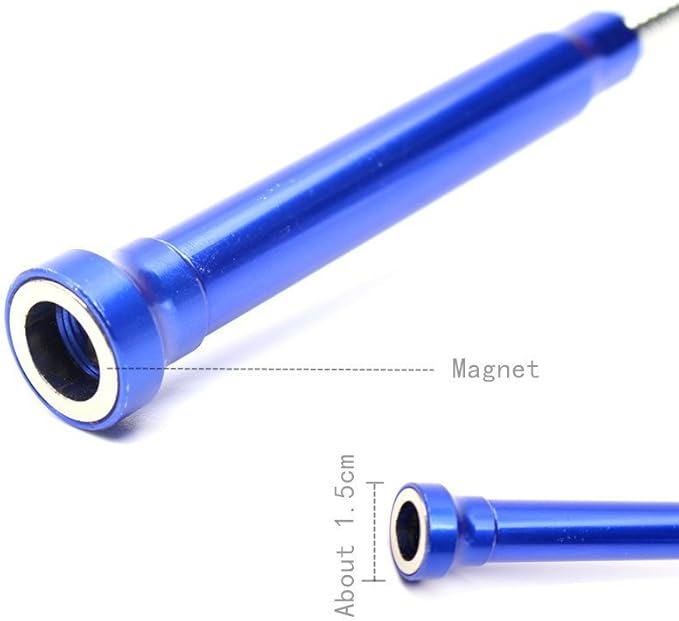 Stereotype Four-Claw Magnetic gripping Tool,Claw Magnetic Pick-up Tool, Light Stainless Steel Spring can be Fixed in Different Shapes Without Bounce 2 in 1 Magnetic Pickup