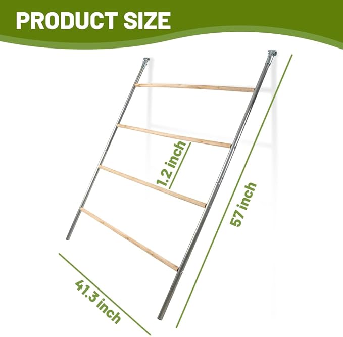 Yeeoy Chicken Perch Stand for Chicken Coop, Chicken Roosting Ladder Sturdy Roosting Bars for Adult Chickens, Chicken Toy and Coop Accessory Perfect for Backyard Poultry