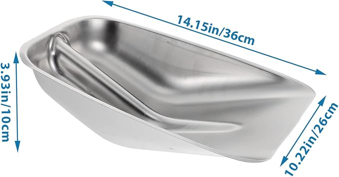 Stainless Steel Snow Shovel Farm Scoop Shovel Head Outdoor for Grain Feeding