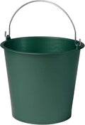 Agricultural Bucket 10 L Plastic with Metal Handle Diameter 28 x Height 24.5 cm Green