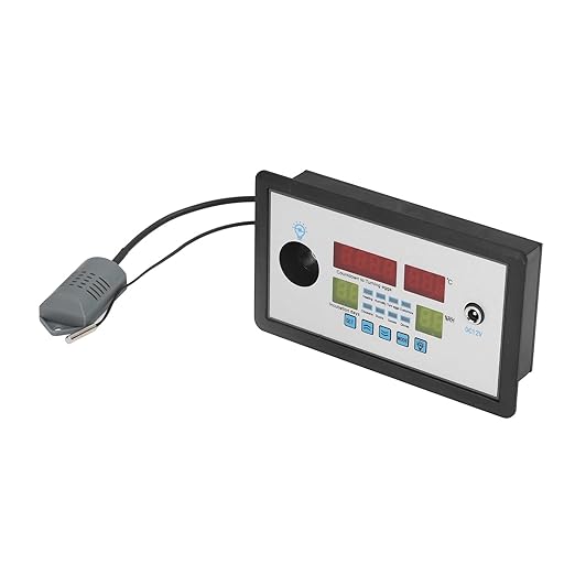 12V Egg Incubator Controller Thermostat, Intelligent Digital Automatic Temperature Control for Various Eggs (Chicken Duck Bird Quail)
