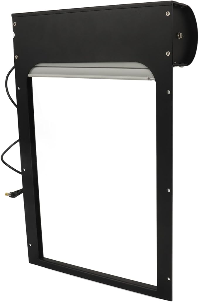 Automatic Chicken Coop Door Solar Powered Automatic Chicken Coop Door Opener with Timer for Duck Goose Farm Safety Equipment (Black)