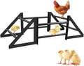 Adjustable Chicken Perch Toy for Coop - Expandable Metal Roosting Bars for Coop from 33" to 43", Durable Chicken Toys for Hens, Outdoor Chick Playground Stand