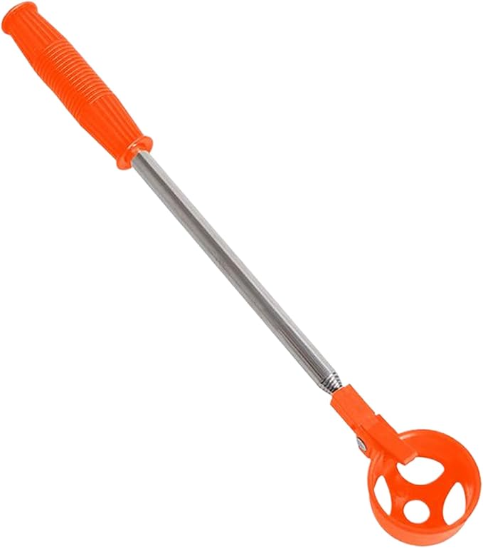 Egg Grabber Telescopic Tool - Stainless Steel, Extendable Egg Nut Collector | Long Reach Grabber For Chicken Coops Poultry Houses Farms Yards Gardens, Multi-Functional Outdoor Eggs Picker, Easy Harves
