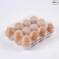 120 pc Plastic Bulk EggCarton,Reusable clear egg carton cheap bulk, Suitable For Storing Egg in Farmers' Markets, Supermarkets, Kitchens(3 * 4)