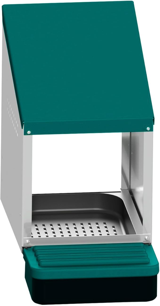 Hatching Time EggHouse Galvanized Steel Nesting Box with Roll Away Egg Collection Tray and Metal Legs, Freestanding Chicken Coop Hen Laying Box for Backyard Farm, Holds Up to 10 Hens