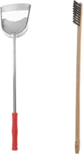 POPETPOP 2pcs Bird Cage Cleaning Tools Set Includes Brush and Shovel for Parrot and Bird Cages Handle Design for Easy Cleaning for Daily Maintenance