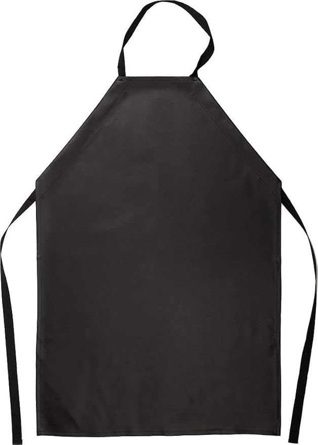 KNG Heavy Duty Waterproof Vinyl Apron Black - Pack of 2
