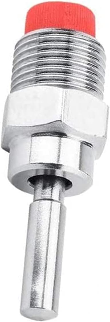 Pig Nipple Drinker Waterer Thread Stainless Steel Pig Waterer Nipple Fountains Drinkers with Red Cap Long Rod for Sows Piglets Drinking Wat 5 pcs
