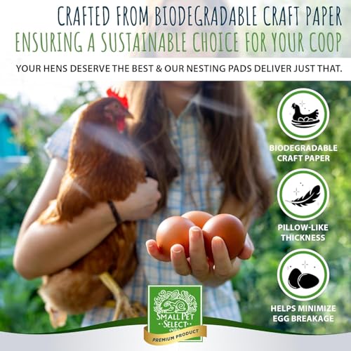 Small Pet Select Chicken Nesting Pads for Hens - Brown, Aspen, 8 Pack, 13x13 in - Image 2