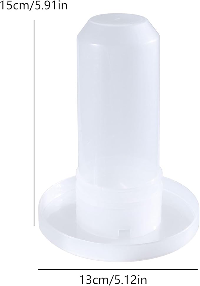 Bird Chicken Automatic Food Water Feeder Poultry Port Rain No Waste Fit for Buckets Barrels Auto Feeding Plate Chicken Feeders for Outdoors Automatic